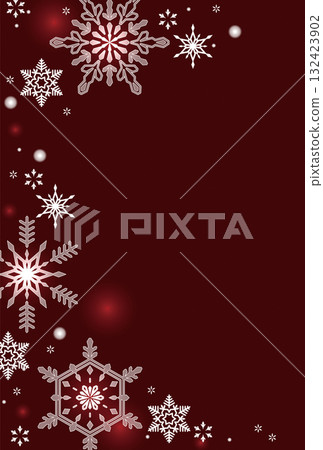 Snow-patterned Christmas-style vertical template Snow-patterned Christmas-style vertical template 132423902