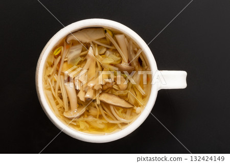 Mushroom soup (maitake, enoki, shiitake, shimeji) 132424149