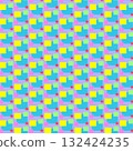 Purple-based colorful square pattern 132424235