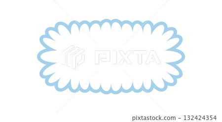 Groovy retro rectangle border with scallop edge and cartoon outline. Playful bubble frame as abstract background, with y2k style line and unique shape for trendy modern graphic uses. Groovy retro rectangle border with scallop edge and cartoon outline. Playful bubble frame as abstract background, with y2k style line and unique shape for trendy modern graphic uses. 132424354