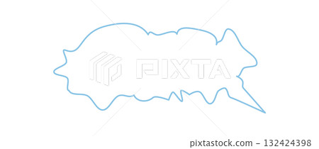 Hand drawn squiggle box icon with sketchy outline and round bubble form. Speech balloon for chat or talk message, outlined and simple, with abstract shape, conversation template. Hand drawn squiggle box icon with sketchy outline and round bubble form. Speech balloon for chat or talk message, outlined and simple, with abstract shape, conversation template. 132424398
