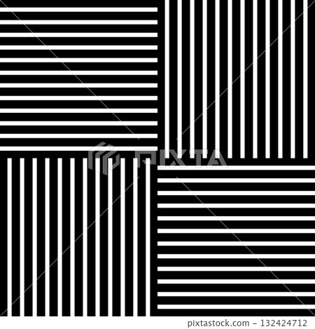Wicker basket texture closeup view. Print with crossed straight horizontal and vertical stripes. Parallel lines background. Abstract geometric pattern. Fabric structure. Vector graphic illustration Wicker basket texture closeup view. Print with crossed straight horizontal and vertical stripes. Parallel lines background. Abstract geometric pattern. Fabric structure. Vector graphic illustration 132424712