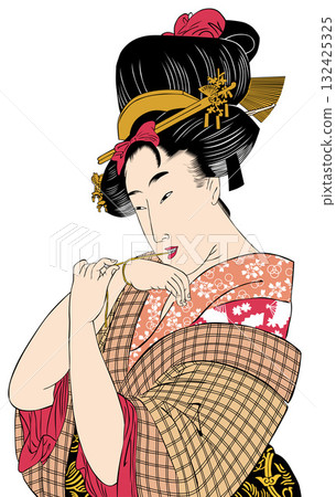 Ukiyo-e Women No. 111 132425325