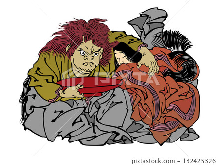 Ukiyo-e Yokai No. 69 132425326