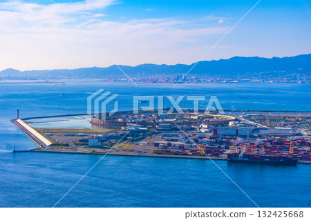 世博後的大阪港和夢島 世博後的大阪港和夢島 132425668