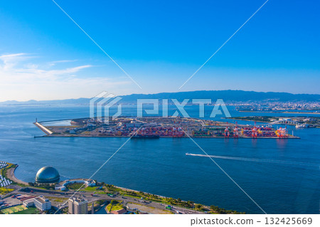 世博後的大阪港和夢島 世博後的大阪港和夢島 132425669