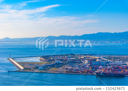 世博後的大阪港和夢島 世博後的大阪港和夢島 132425671