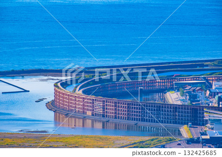 世博結束後的夢島和大屋頂環 世博結束後的夢島和大屋頂環 132425685