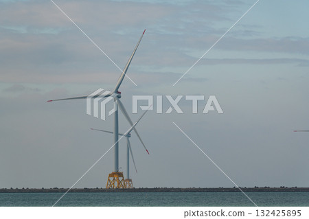 Offshore wind power generation in Ishikari, Hokkaido 132425895