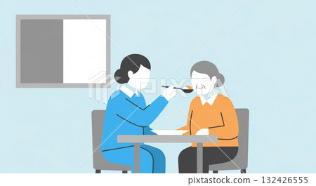 用餐協助期間的溫柔支持 132426555