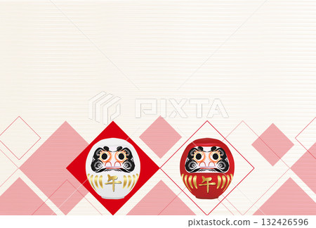 Horse New Year's card zodiac background 132426596