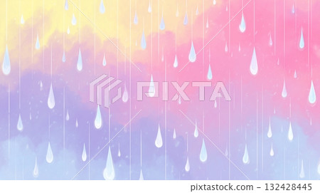 彩色雨，雨滴影像 132428445