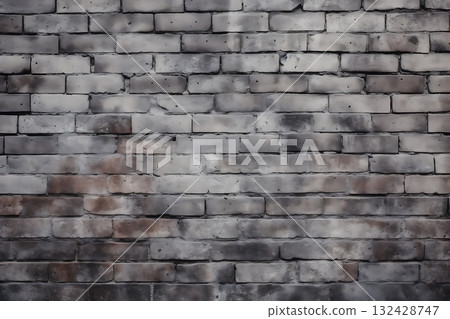 Grey brick wall background. Brick texture 132428747