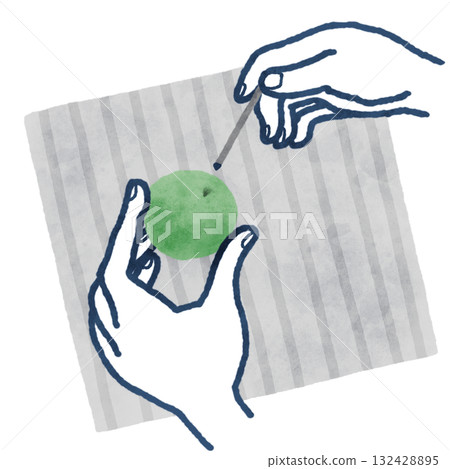 This is a plum-themed item series painted in green and navy. 132428895