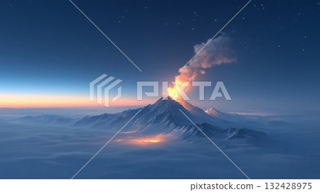 綏爛火山爆發瞬間 132428975