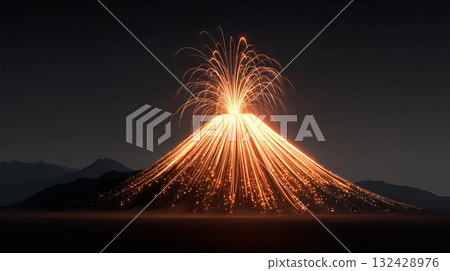 綏爛火山爆發瞬間 132428976