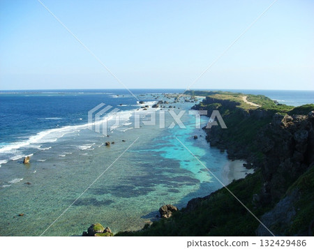 Cliffs and coral reefs Cliffs and coral reefs 132429486