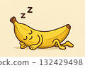 Sleeping Banana 132429498