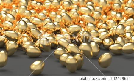金蛋CG - 大量滾滾的金蛋 - 人力資源外流圖像 - PowerPoint標題 - 渲染CG - 背景 金蛋CG - 大量滾滾的金蛋 - 人力資源外流圖像 - PowerPoint標題 - 渲染CG - 背景 132429631