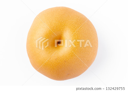 One pear (Hosui) on a white background 132429755