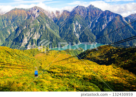 Tateyama Kurobe Alpine Route, Daikanbo Ropeway and Lake Kurobe, Toyama Prefecture 132430959