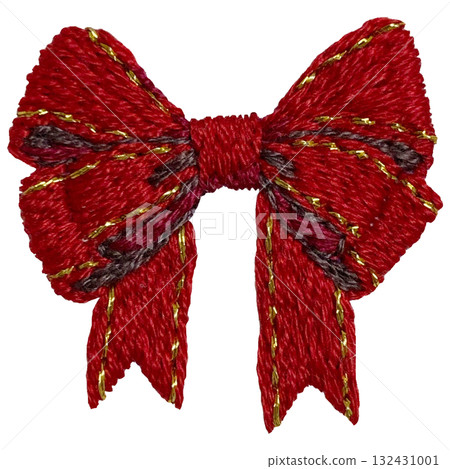 [閃亮絲帶]手工刺繡插畫素材 132431001