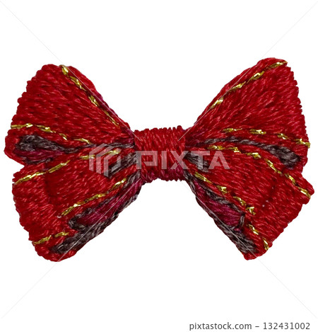 [閃亮絲帶]手工刺繡插畫素材 132431002