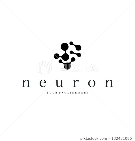 Neuron logo simple design cell dna molecule atom with modern minimalist concept design for brand business product also poster template and design Neuron logo simple design cell dna molecule atom with modern minimalist concept design for brand business product also poster template and design 132431090