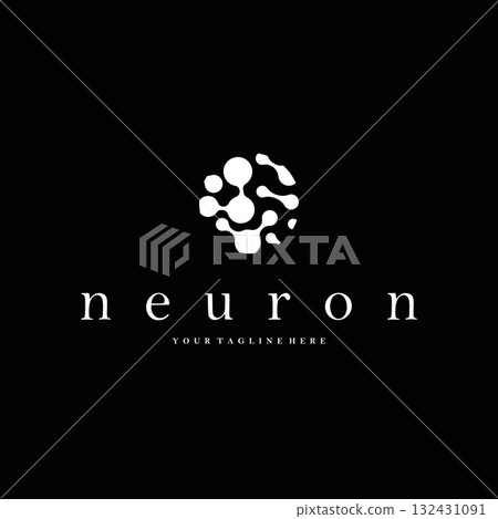 Neuron logo simple design cell dna molecule atom with modern minimalist concept design for brand business product also poster template and design Neuron logo simple design cell dna molecule atom with modern minimalist concept design for brand business product also poster template and design 132431091