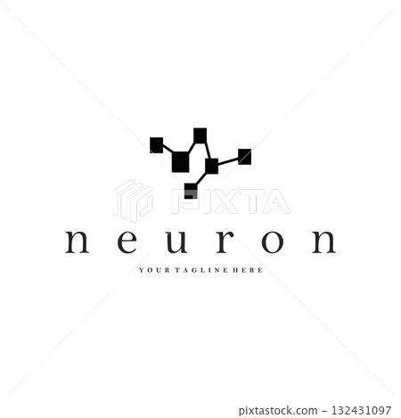 Neuron logo simple design cell dna molecule atom with modern minimalist concept design for brand business product also poster template and design Neuron logo simple design cell dna molecule atom with modern minimalist concept design for brand business product also poster template and design 132431097