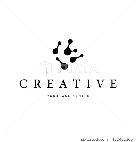 Neuron logo simple design cell dna molecule atom with modern minimalist concept design for brand business product also poster template and design Neuron logo simple design cell dna molecule atom with modern minimalist concept design for brand business product also poster template and design 132431100