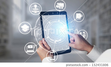 Online education and e-learning digital platform Gist 132431806