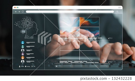 AI image generator interface for prompt-based image creation Marrow 132432228