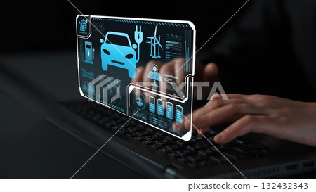 Electric Vehicle Charging Dashboard and Sustainable Energy Monitoring Marrow 132432343