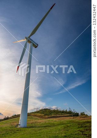 Majestic windmills, scenery of Kamisotogawa Plateau, Kuzumaki 132432447