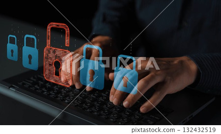 Cybersecurity Breach Highlighting Data Vulnerability Marrow 132432519