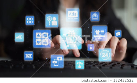 Social Media Shopping for E-commerce Business Funnel Social Media Shopping for E-commerce Business Funnel 132432522