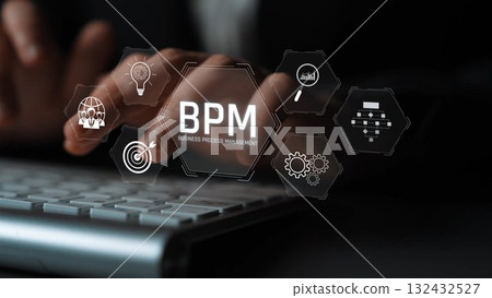 Business Process Management Strategy Concept Marrow 132432527
