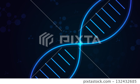 Modern Science DNA Molecule Connection Background Modern Science DNA Molecule Connection Background 132432685