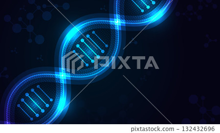 Modern Science DNA Molecule Connection Background 132432696