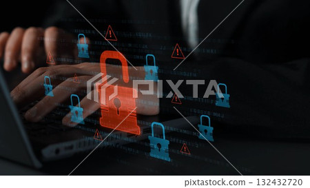 Cybersecurity Breach Highlighting Data Vulnerability Marrow 132432720