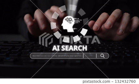 AI Search Engine and Intelligent Data Retrieval User Interface Muxer 132432760