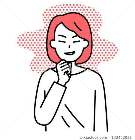 Scheming young woman Scheming young woman 132432921