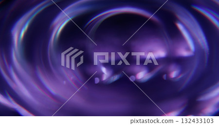 Defocused shiny flare. Gradient texture. Purple neon color radiant glisten on visual optical luminous light art illuminated background. Defocused shiny flare. Gradient texture. Purple neon color radiant glisten on visual optical luminous light art illuminated background. 132433103