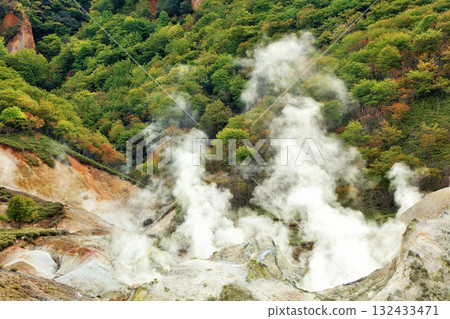 北海道登別地獄谷風景 132433471