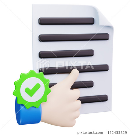 Hand Document Approval Hand Document Approval 132433829