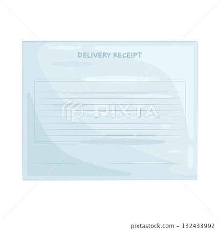 Illustration of delivery receipt  132433992