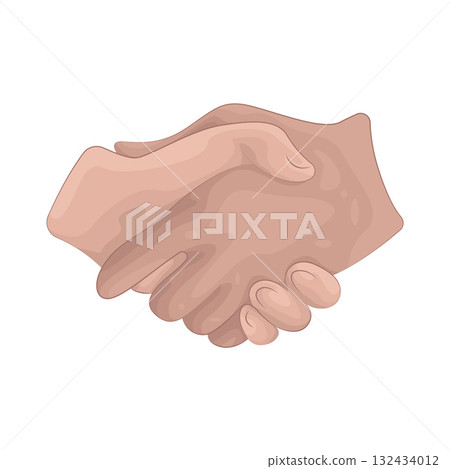 Illustration of handshake  132434012