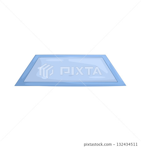 Illustration of pet mat Illustration of pet mat 132434511