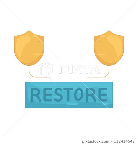 Illustration of restore Illustration of restore 132434542